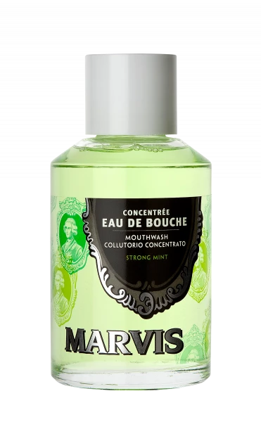 MARVIS Strong Mint ústní voda v dárkovém balení, 120 ml