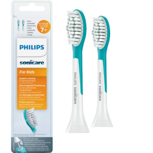 Philips Sonicare for Kids Standard HX6042/33 Standardní velikost hlavice sonického kartáčku pro děti od 7 let, 2 ks