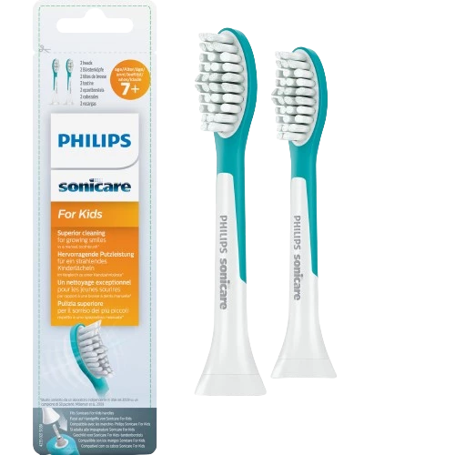 Philips Sonicare for Kids Standard HX6042/33 Standardní velikost hlavice sonického kartáčku pro děti od 7 let, 2 ks