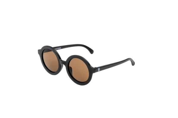 BABIATORS Original Round Jet Black, sluneční brýle černé, 0-2 roky