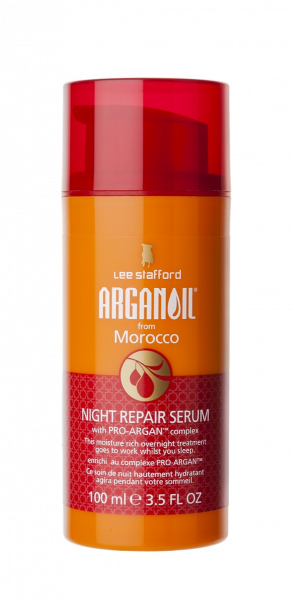 Lee Stafford Arganoil Night Repair Serum noční maska s arganovým olejem, 100 ml