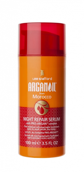 Lee Stafford Arganoil Night Repair Serum noční maska s arganovým olejem, 100 ml