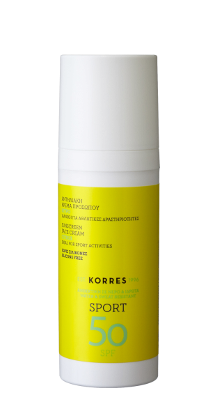 KORRES Sun Care CITRUS Active Sports Face Cream - Pleťový opalovací krém SPF50, 50 ml