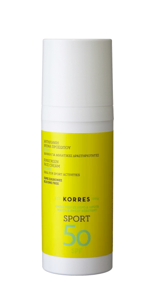 KORRES Sun Care CITRUS Active Sports Face Cream - Pleťový opalovací krém SPF50, 50 ml