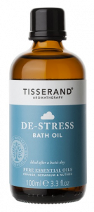 Tisserand De-Stress luxusní povzbuzující koupelový olej s pomerančem a geraniem, 100 ml