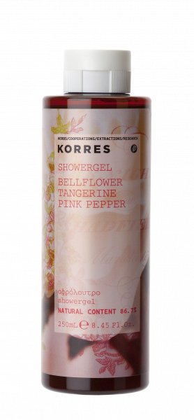 KORRES sprchový gel s parfemací Zvonek / Mandarinka / Růžový pepř, 250 ml