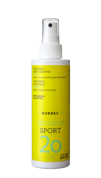 KORRES Sun Care CITRUS Active Sports Body Oil - Olej na opalování SPF20, 200 ml