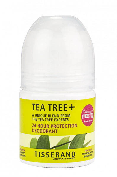 Tisserand Deodorant Tea Tree+ 24hodinový kuličkový deodorant s tea tree, 35 ml