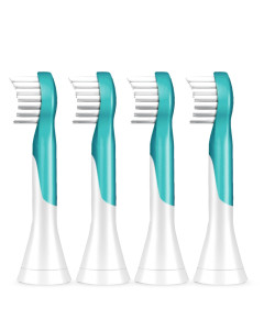Philips Sonicare for Kids Mini HX6034/33 Kompaktní velikost hlavice sonického kartáčku pro děti od 3 let, 4 ks