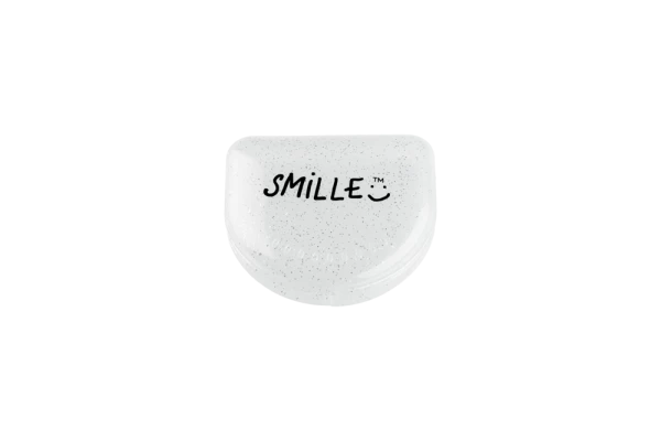 SMILLE mini schránka na nosiče nebo rovnátka průhledná s flitry