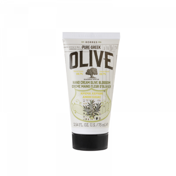 KORRES Pure Greek Olive – krém na ruce s řeckým extra panenským olivovým olejem s vůní olivového květu, 75 ml