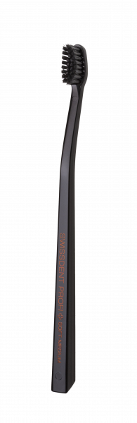 SWISSDENT COLOURS zubní kartáček, Soft-Medium, černý