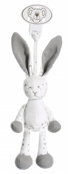 Teddykompaniet Diinglisar Organic - králík s klipem