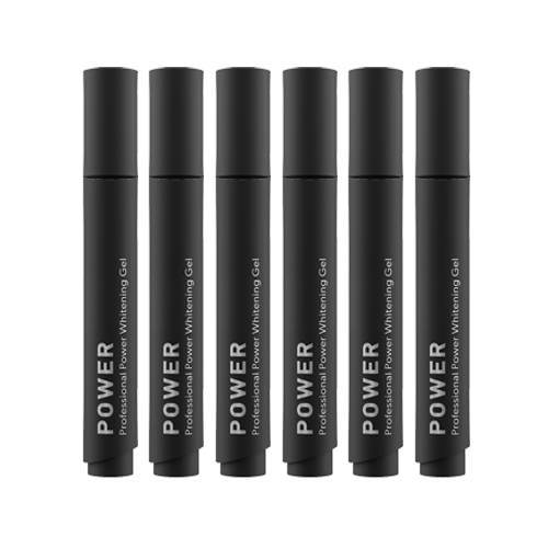 Smilepen Power Whitening Gel, sada bělicích gelových per (6 x 5 ml)