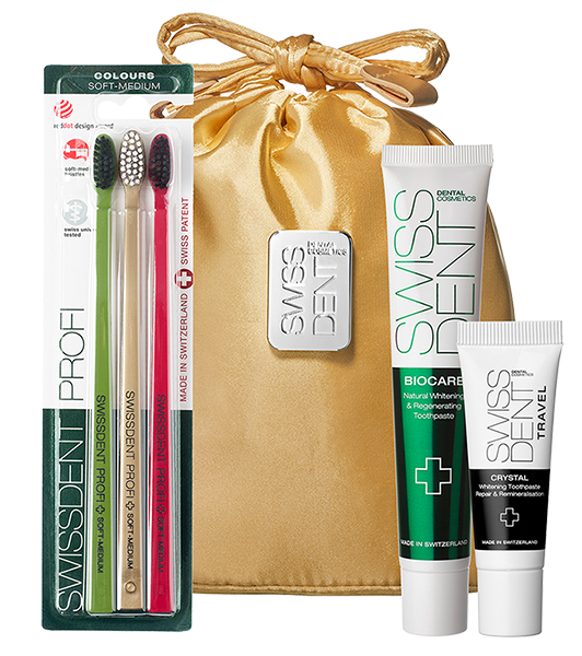 SWISSDENT prémiová dárková sada GOLD