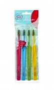 TePe Colour Compact x-soft, sada zubních kartáčků, 3+1 zdarma