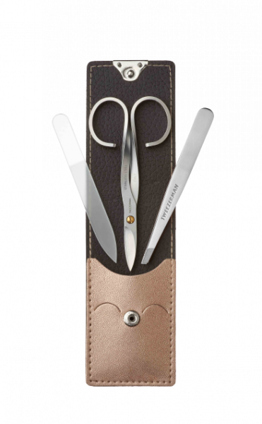 Tweezerman Manikúra ROSE GOLD - set nůžtiček, pinzety a pilníku na nehty