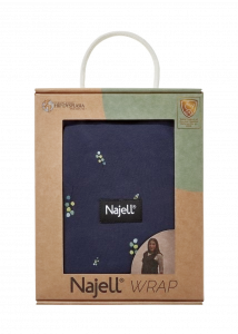 Najell Wrap šátek, tmavě modrý, S/M