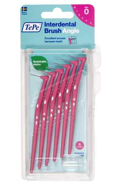TePe Angle mezizubní kartáčky 0,4 mm, růžové, 6 ks