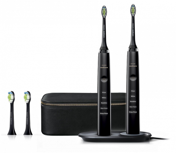 Philips Sonicare DiamondClean Black HX9394/92, sada 2 kartáčků