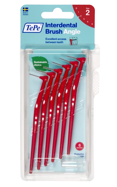 TePe Angle mezizubní kartáčky 0,5 mm, červené, 6 ks