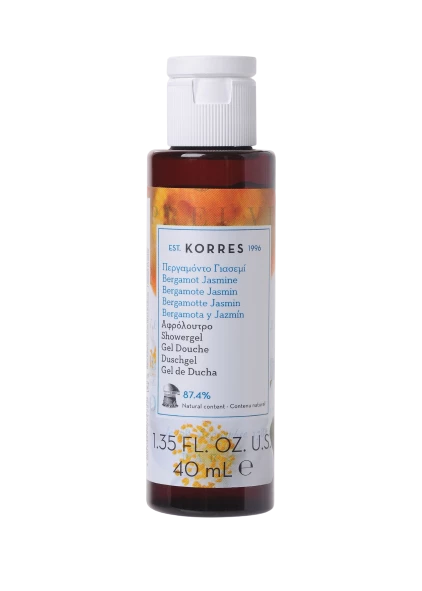 KORRES Basil Lemon - sprchový gel s s bergamotem a jasmínem, cestovní balení, 40 ml
