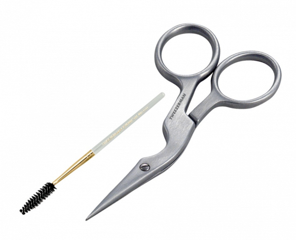 Tweezerman Nůžky a kartáček na obočí