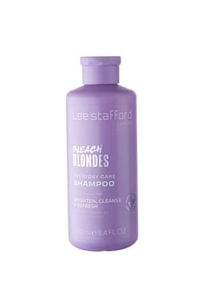 Lee Stafford Bleach Blondes Everyday Care Shampoo, šampon pro každodenní péči blond vlasů, 250 ml