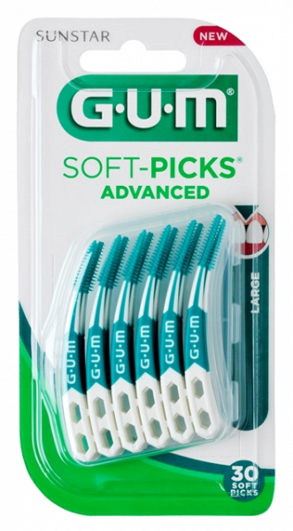 GUM Soft-Picks Advanced LARGE masážní mezizubní kartáčky, 30 ks