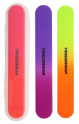 Tweezerman Neonové pilníky na nehty s pouzdrem, 3 ks