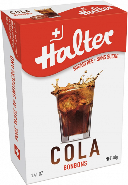 Halter Kola (Cola), bonbóny bez cukru, 40 g