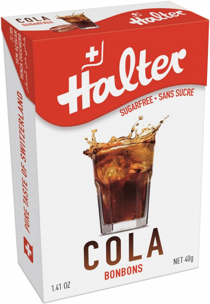 Halter Kola (Cola), bonbóny bez cukru, 40 g