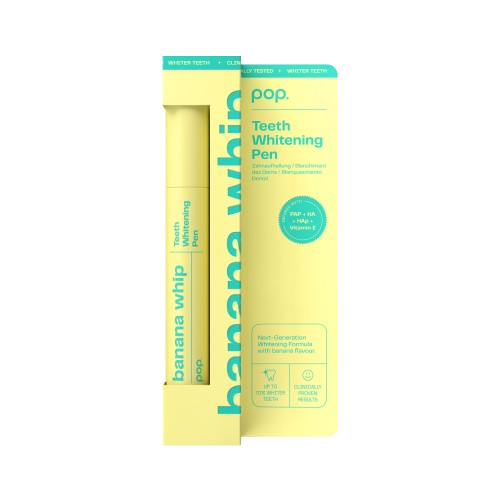 Pop Teeth Whitening Pen Banana Whip, bělicí pero banánové, 4 ml