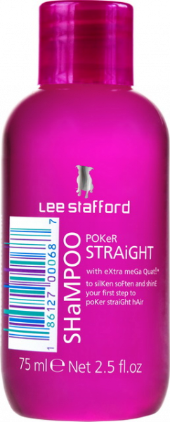 Lee Stafford Poker Straight Shampoo šampon pro narovnávané vlasy, 75 ml