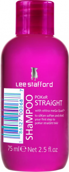 Lee Stafford Poker Straight Shampoo šampon pro narovnávané vlasy, 75 ml