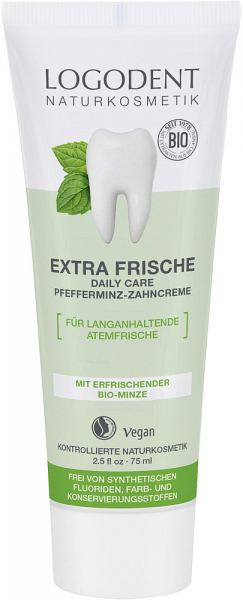 LOGODENT Extra Fresh Daily Care bez fluoridů, 75 ml