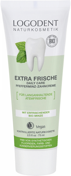 LOGODENT Extra Fresh Daily Care bez fluoridů, 75 ml