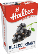 Halter Černý rybíz (Blackcurrant), bonbóny bez cukru, 40g