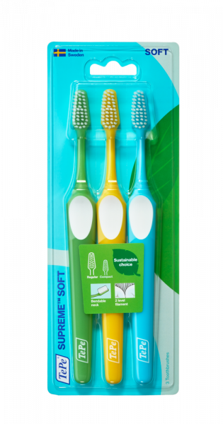TePe Supreme soft, zubní kartáčky 2+1 zdarma