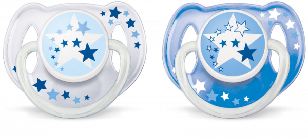 Philips Avent Dudlík orthodontický 6-18M, noční motiv, 2 ks