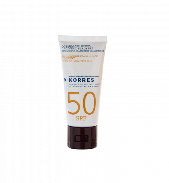 KORRES Sun Care - pleťový krém na opalování SPF50 s jogurtem, 50 ml