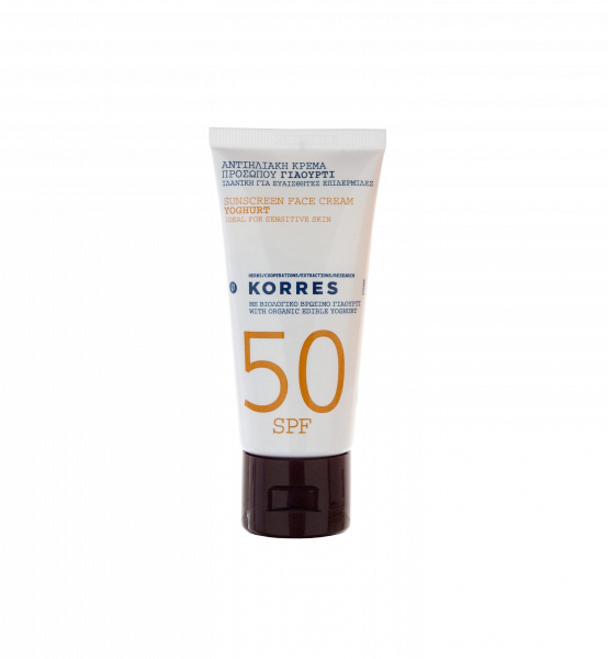 KORRES Sun Care - pleťový krém na opalování SPF50 s jogurtem, 50 ml