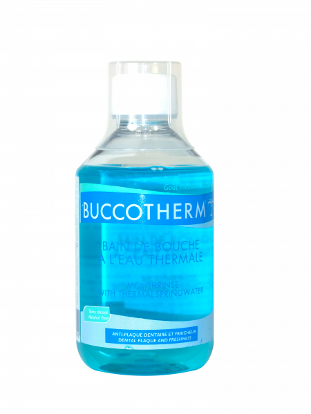 Buccotherm ústní voda bez alkoholu, zelený čaj a brusinka, 300 ml