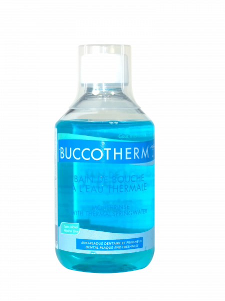 Buccotherm ústní voda bez alkoholu, zelený čaj a brusinka, 300 ml