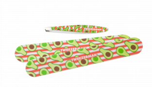 Tweezerman Avocado Duo Set - pilník a pinzeta Slant