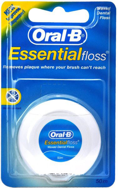 Oral-B Essential Floss voskovaná zubní nit, 50 m