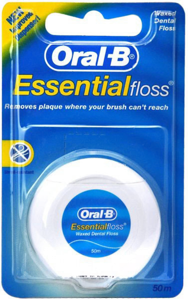 Oral-B Essential Floss voskovaná zubní nit, 50 m