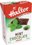 Halter Čoko Máta (Mint Chocolate), bonbóny bez cukru, 36 g