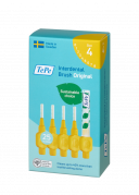 TePe Original mezizubní kartáčky z bioplastu 0,7 mm, žluté, 25 ks