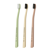 SWISSDENT BIO zubní kartáčky Soft (2+1 zdarma) pistáciová, banánová, pudrová